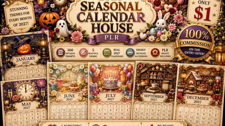 2027 Seasonal Calendar House PLR Review | A Cost-Value Breakdown