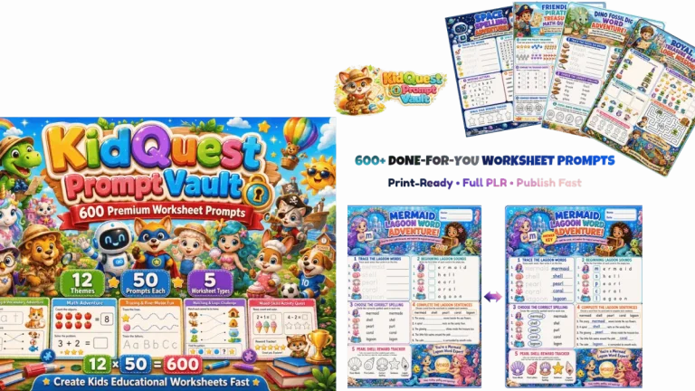 KidQuest Prompt Vault Review | A Beginner’s Honest Look at 1,200 Ready-to-Use AI Prompts