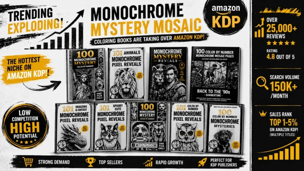 Monochrome Mosaic Review — purpose-built mosaic builder for KDP publishers and Etsy sellers