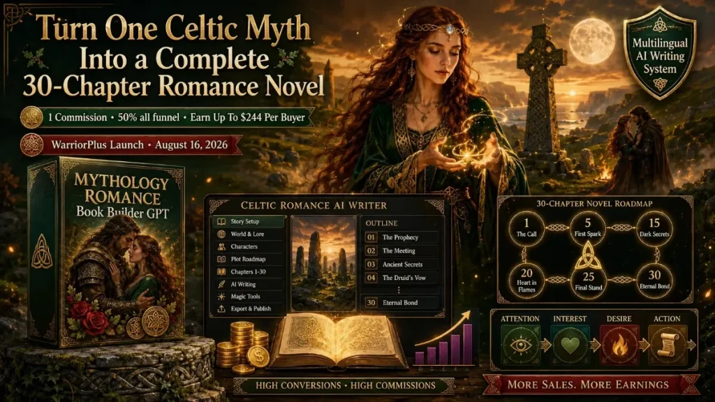 Mythology Romance Novel Builder Review – AI bot generating a complete romantasy novel blueprint