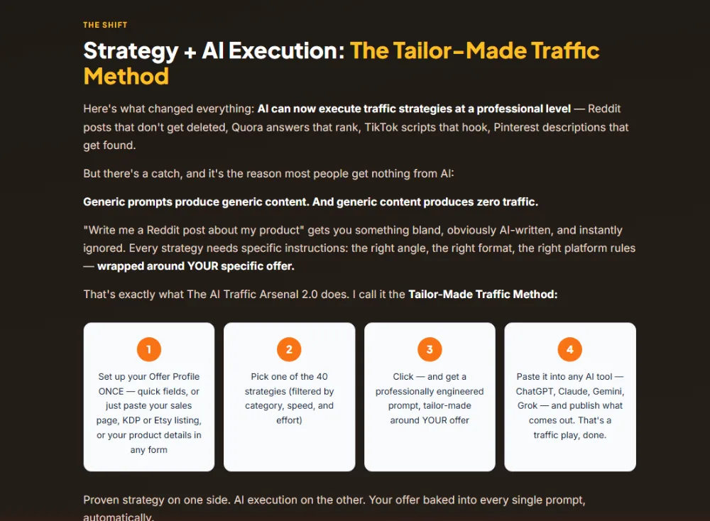 The AI Traffic Arsenal 2.0 Review features image