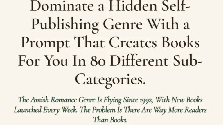 Amish Empire Review | The AI Prompt That Turns a Hidden Kindle Genre Into a Book Catalogue